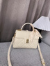零度Zero包包女包奢侈品2026年新款女士單肩手提包送老婆女友生日禮物 米白色 曬單實(shí)拍圖