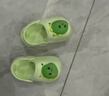 牧童兒童拖鞋夏男寶寶洞洞鞋軟底女童卡通洗澡嬰幼兒家居鞋奶龍綠140 曬單實(shí)拍圖