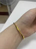 夢(mèng)幻時(shí)光莫比烏斯環(huán)黃金手鐲純金包銀實(shí)心999足金鐲子 送女友老婆生日禮物 金包銀手鐲（包金1克） 54# 曬單實(shí)拍圖