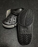 卡駱馳（CROCS）洞洞鞋貝雅卡駱班輕便耐磨一腳蹬休閑鞋|205089 黑色/白色-066 43 (270mm) 曬單實(shí)拍圖