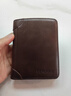 EKK日本進(jìn)口名牌男士錢(qián)包男短款真皮頭層牛皮2025卡包駕駛證送爸爸爆 咖啡色兩折(油蠟牛皮防盜刷) 曬單實(shí)拍圖