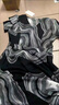 皮爾卡丹（pierre cardin）雪紡長(cháng)裙子2026新款夏季女裝深圳南油高端洋氣媽媽中年冰絲連衣裙 黑色 M (95-105斤) 曬單實(shí)拍圖