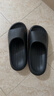 樸西新款EVA踩屎感厚底拖鞋女士居家室內情侶拖鞋男 黑色 42-43 曬單實(shí)拍圖