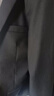 羅蒙西服套裝男士商務(wù)修身西裝男職業(yè)正裝小西服新郎伴郎結婚禮服外套 黑色雙扣【西服+西褲+馬甲+襯衫 6XL /200【190-205斤】+7件禮品 曬單實(shí)拍圖