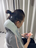 奧克斯（AUX）頸椎按摩器按摩披肩 肩頸按摩器斜方肌按摩儀 頸肩腿腰按摩枕送父母送男女友生日禮物實(shí)用 【16D大師級】強勁大力機芯+超長(cháng)續航+艾草熱敷 曬單實(shí)拍圖