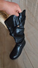達芙妮美拉德堆堆長(cháng)筒靴女款2025新款長(cháng)靴高筒靴子騎士靴 黑色 38 曬單實(shí)拍圖