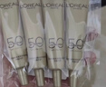 歐萊雅（LOREAL）小金管防曬霜15ml*4戶(hù)外旅行裝高倍清爽不油膩隔離霜防曬霜護膚品 曬單實(shí)拍圖