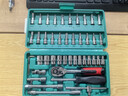綠林（GREENER）47件套筒扳手汽修工具套裝棘輪摩托修車(chē)公路工具箱快速扭力螺絲刀 曬單實(shí)拍圖