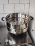 蘇泊爾SUPOR 蒸鍋真味鮮不銹鋼雙層復底30cm蒸魚(yú)鍋加高鍋蓋蒸籠EZ30BS04 曬單實(shí)拍圖