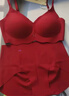 ubras無(wú)尺碼紅色內衣套裝V領(lǐng)浪花禮盒送禮生日禮物文胸內褲套裝 常規版 曬單實(shí)拍圖