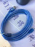 艾莫迅適用于三菱Q06UDEH/Q03UDE/FX3GA等plc編程電纜USB-mini數據線(xiàn)下載線(xiàn) 編織藍 USB-Q 3M 曬單實(shí)拍圖