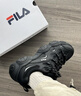 斐樂(lè )（FILA）官方女鞋貓爪7代老爹鞋2026春季新款厚底鞋休閑鞋運動(dòng)鞋 黑/太空銀-BS 38 曬單實(shí)拍圖