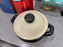 柚米佳廚【瓷語(yǔ)】輕奢黑白撞色陶瓷砂鍋家用明火燉鍋煲湯鍋耐熱砂鍋沙鍋煲 黑米砂鍋適合4-6人 4200ml 曬單實(shí)拍圖