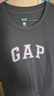GAP女裝春款純棉經(jīng)典字母logo短袖T恤常規休閑上衣727460 碳灰色 S (160/80A) 亞洲尺碼 曬單實(shí)拍圖