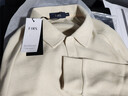 杉杉【羊毛+桑蠶絲】長(cháng)袖T恤男春秋保暖商務(wù)通勤爸爸裝打底POLO衫 曬單實(shí)拍圖
