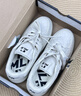 MLB官方 男鞋女鞋春夏禮物休閑印刻老花學(xué)長(cháng)鞋厚底增高板鞋3ASXE015N 紐約洋基隊/標準乳白色 38 (240mm) 曬單實(shí)拍圖