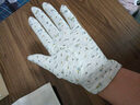克拉斯卡Classic 新款日系甜美女士防曬手套 夏季田園小花純棉透氣提花薄全指手套 米色花邊 均碼 曬單實(shí)拍圖
