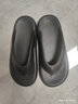 大嘴猴（paul frank）人字拖男士夏季軟底沙灘鞋女士夾趾室內居家涼拖鞋 黑色 44-45  曬單實(shí)拍圖