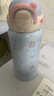 小茶日記316不銹鋼保溫杯大容量便攜吸管杯子運動(dòng)水壺學(xué)生兒童 天空藍【3D打印圖案】 500ml 曬單實(shí)拍圖