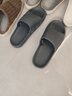 京東京造【專(zhuān)業(yè)防滑】浴室防滑拖鞋老人孕婦舒適居家拖鞋男士灰色42-43 曬單實(shí)拍圖