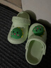 牧童兒童拖鞋夏男寶寶洞洞鞋軟底女童卡通洗澡嬰幼兒家居鞋奶龍綠160 曬單實(shí)拍圖