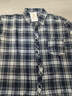 曼迪尚長(cháng)袖格紋襯衫男生春秋季格子襯衫復古痞帥多巴胺襯衣男青少 274黑白色 XL 【125-140斤】 曬單實(shí)拍圖