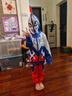 ULTRAMAN【正版】奧特曼衣服男童外套套裝【賽羅】春秋連帽護鏡套裝120cm 曬單實(shí)拍圖