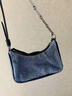 CHARLES&KEITH26春新品休閑牛仔單肩腋下包斜挎包CK2-20271604-1 Denim Blue牛仔藍色 S 曬單實(shí)拍圖