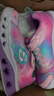 Skechers斯凱奇童鞋女童運動(dòng)鞋閃燈鞋開(kāi)關(guān)魔術(shù)貼兒童休閑公主鞋302315L 粉紅色/多彩色/PKMT 31 曬單實(shí)拍圖