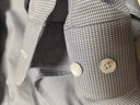 杉杉【200支DP免燙】襯衫男長(cháng)袖純棉高端易打理襯衣 藍色千鳥(niǎo)格 43 曬單實(shí)拍圖