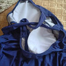 維諾亞連體泳衣女泡溫泉新款顯瘦性感大碼保守學(xué)生韓版平角遮肚游泳裝裙 Q2188藏青+泳帽+手機袋+泳鏡 M (建議80-100斤) 曬單實(shí)拍圖