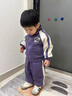 G.duck小黃鴨男童套裝春秋裝2026新款男孩運動(dòng)衣服兒童小少爺帥氣兩件套 紫色 90 尺碼1~2歲【 80-90cm】cm 曬單實(shí)拍圖