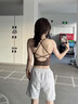 ARIA LEISURE 運動(dòng)背心女吊帶普拉提瑜伽服上衣美背健身運動(dòng)內衣 咖啡豆【升級一體杯】 M 曬單實(shí)拍圖