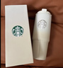 星巴克（Starbucks）杯子 經(jīng)典系列保溫吸管杯 高顏值大容量隨行水杯男女士送禮禮物 漸變款不銹鋼雙飲口提手杯820ml 曬單實(shí)拍圖