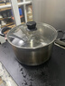 京東京造304不銹鋼湯鍋煮鍋泡面鍋家用【直身防溢大容量】電磁爐通用24cm 曬單實(shí)拍圖