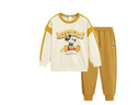 迪士尼寶寶（Disney Baby）男童套裝兒童衛衣衛褲中小童裝春季棉柔運動(dòng)休閑兩件套 白黃 110 曬單實(shí)拍圖