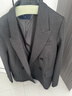 三彩【宋軼同款】2026春季新款休閑西裝外套雙排扣正肩小西服中長(cháng)Z 深邃灰 M 160/84A 曬單實(shí)拍圖