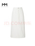 麥檬MM職場(chǎng)通勤百搭白色半身裙商場(chǎng)同款秋冬5EA242151 本白色5EA242151 S 曬單實(shí)拍圖