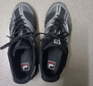 斐樂(lè )（FILA）【易烊千璽同款】男鞋德訓鞋運動(dòng)鞋跳跳鞋休閑鞋 黑/灰銀-BG 42 曬單實(shí)拍圖