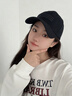 貓人帽子女士棒球帽女款鴨舌帽女韓版潮百搭休閑女遮陽(yáng)帽太陽(yáng)帽 黑色 曬單實(shí)拍圖