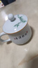 九樓閣 景德鎮陶瓷茶杯帶蓋有手柄青瓷辦公水杯350ml 竹韻清香 曬單實(shí)拍圖
