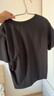 京東京造短袖T恤女10A抗菌夏季新款修身顯瘦女裝抑菌防汗 黑色圓領(lǐng) L 曬單實(shí)拍圖