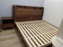 芝華仕實(shí)木床現代簡(jiǎn)約胡桃木雙人床1.8米主臥2米x2米2大床高箱儲物婚床 胡桃木單床(升級靜音床板) 1500mm*2000mm x 框架結構 曬單實(shí)拍圖