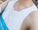 飛比特【風(fēng)洞背心4.0】男士運動(dòng)夏季無(wú)袖t恤跑步健身速干 云霧白 L 曬單實(shí)拍圖