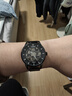 冠琴（GUANQIN）手表男士機械表雕花系列全自動(dòng)鏤空夜光防水商務(wù)瑞士品質(zhì)國潮腕表 網(wǎng)帶全黑黑面【明星推薦】 曬單實(shí)拍圖