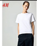 H&M女裝T恤春季時(shí)尚簡(jiǎn)約休閑圓領(lǐng)內搭短袖上衣0963662 白色139 S 160/88 曬單實(shí)拍圖