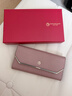 金利來(lái)（Goldlion）錢(qián)包女2026新款印花女士時(shí)尚輕薄小巧大容量折疊錢(qián)夾多功能手拿包 粉芋色【簡(jiǎn)約質(zhì)感】 曬單實(shí)拍圖