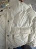 太平鳥(niǎo)女裝羽絨服輕薄多巴胺無(wú)膽襯衫羽絨休閑外套短款 米白色 XS 曬單實(shí)拍圖
