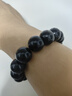 金石靈天然黑曜石手串男女款金曜石貓眼石水晶手串手鏈本命年送男女禮物 曬單實(shí)拍圖