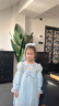 安妮優(yōu)兒（Anneyol）艾莎公主裙女童冰雪奇緣裙子秋兒童女孩生日愛(ài)莎連衣裙 藍色 120 曬單實(shí)拍圖